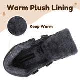 Mishansha Kids Winter Hiking Boots Water Resistant Boys Girls Warm Faux Fur Lined Snow Boots, Lightweight Slip Resistant Cold Weather Shoes, Trekking Walking School Outdoor