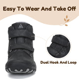 Mishansha Kids Winter Hiking Boots Water Resistant Boys Girls Warm Faux Fur Lined Snow Boots, Lightweight Slip Resistant Cold Weather Shoes, Trekking Walking School Outdoor