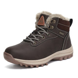 Mishansha Boys Girls Snow Boots Water Resistant Kids Winter Hiking Boots XF0013