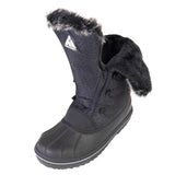 Mishansha Women's Snow Boots Outdoor Warm Mid-Calf Booties Water Resistant Winter Shoes