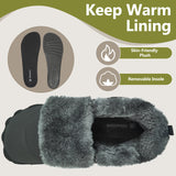 Mishansha Mens Womens Winter Barefoot Boots Warm Fur Lined Wide Toe Box