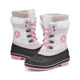 Boys Girls Winter Snow Boots Warm Anti-Slip Waterproof Kids Cold Weather Shoes