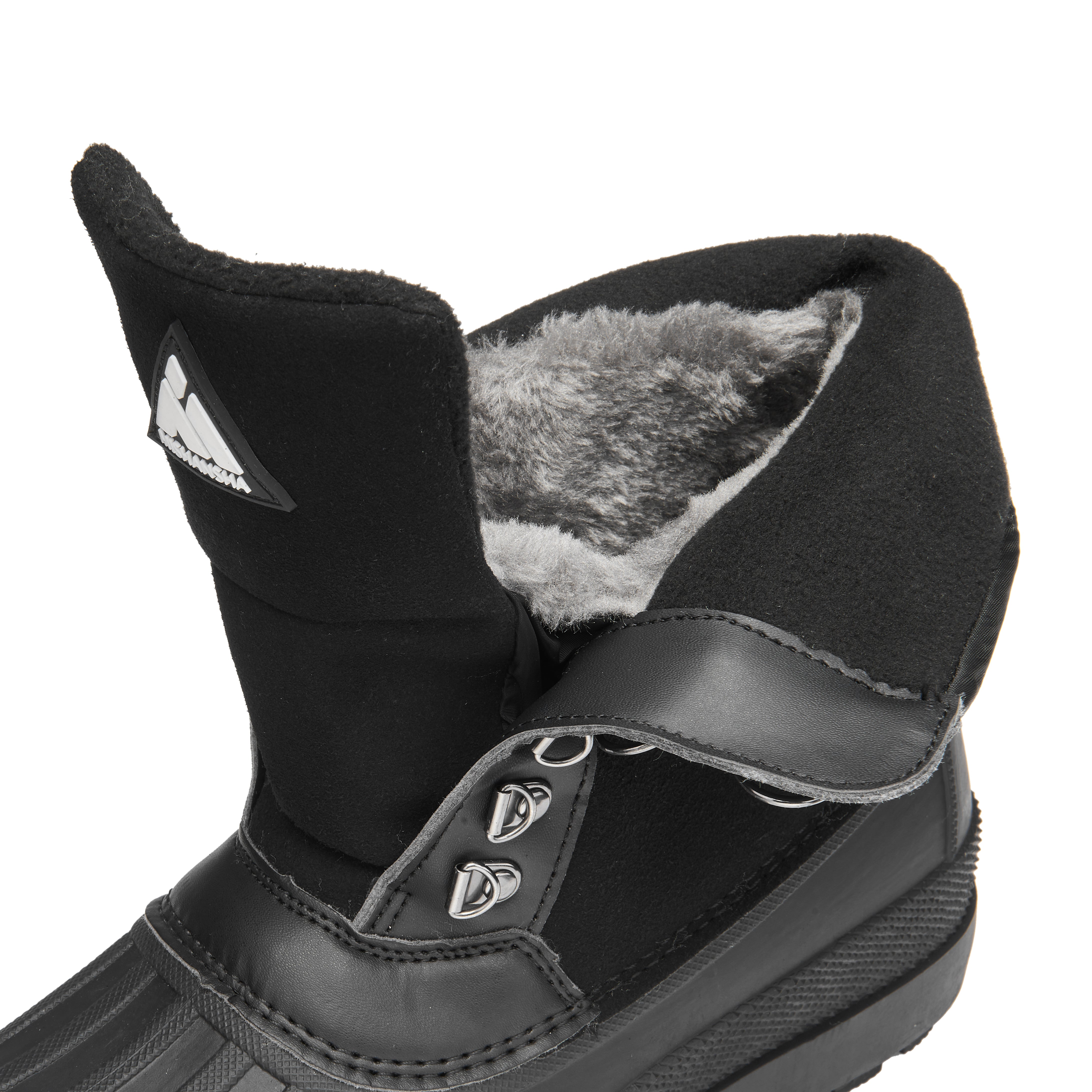  Mishansha Men's Snow Boots Waterproof Winter Boots Fur Lined  Duck Boots Insulated Winter Work Boots Black US 7