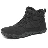 Mishansha Mens Womens Winter Barefoot Boots Warm Fur Lined Wide Toe Box