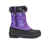 Boys Girls Winter Snow Boots Warm Anti-Slip Waterproof Kids Cold Weather Shoes