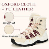 Mishansha Women's Winter Snow Boots Warm Fur Lined Ankle Hiking Boot