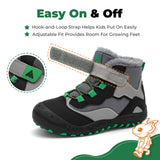 Mishansha Boys Girls Winter Hiking Boots Kids Water Resistant Snow Boots