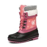 Boys Girls Winter Snow Boots Warm Anti-Slip Waterproof Kids Cold Weather Shoes