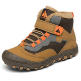 Mishansha Boys Girls Winter Hiking Boots Kids Water Resistant Snow Boots