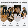 Mishansha Snow Boots for Women Warm Winter Hiking Boots Size 5.5-10.5