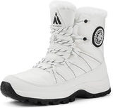 Mishansha Womens Snow Boots Fur Lined Water-Resistant Warm Winter Hiking Boots Insulated Ankle Boots Outdoor Shoes Non Slip for Walking, Camping, Cold Weather