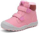 Mishansha Kids Winter Hiking Boots Water Resistant Boys Girls Warm Faux Fur Lined Snow Boots, Lightweight Slip Resistant Cold Weather Shoes, Trekking Walking School Outdoor