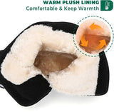 Mishansha Girls Boys Snow Boots for Kids  Water.Resistant Winter Boots