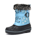 Boys Girls Winter Snow Boots Warm Anti-Slip Waterproof Kids Cold Weather Shoes