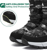 Mishansha Girls Boys Snow Boots for Kids  Water.Resistant Winter Boots
