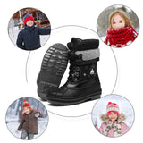 Boys Girls Winter Snow Boots Warm Anti-Slip Waterproof Kids Cold Weather Shoes