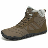 Mishansha Mens Womens Winter Barefoot Boots Warm Fur Lined Wide Toe Box