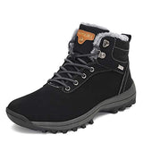 Mens Womens Hiking Boots Winter Warm Snow Boots Water Resistant Non Slip Soft Lined