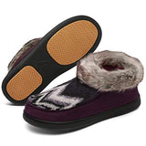Men's Women's Slippers Warm Memory Foam Winter House Shoes Indoor Outdoor Warm Home Shoes Soft Non-Slip