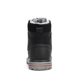 MISHANSHA Men Leather Warm and Non-Slip Outdoor Cotton Shoes F56