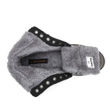 MISHANSHA Men Leather Warm and Non-Slip Outdoor Cotton Shoes F56